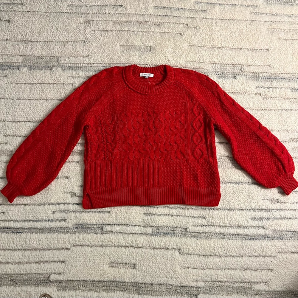 NWT Madewell Cable-knit Sweater